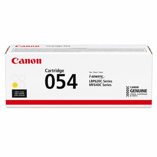 Canon 054 Yellow Toner Cartridge | Genuine Original Laser Toner for Canon Color imageCLASS Printers
