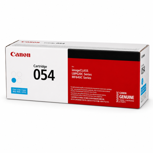 Canon 054 CYAN Toner Cartridge | Genuine Original Laser Toner for Canon Color imageCLASS Printers