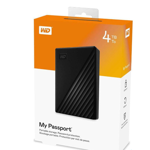 WD 4TB My Passport USB 3.0 Portable Hard Drive