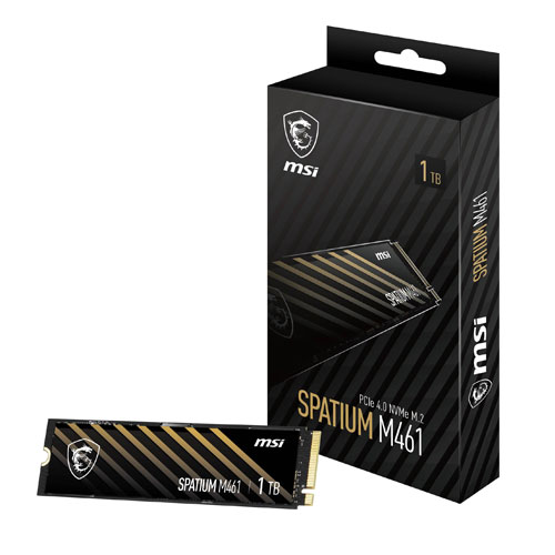 MSI SPATIUM M461 1TB PCIe 4.0 NVMe M.2 SSD