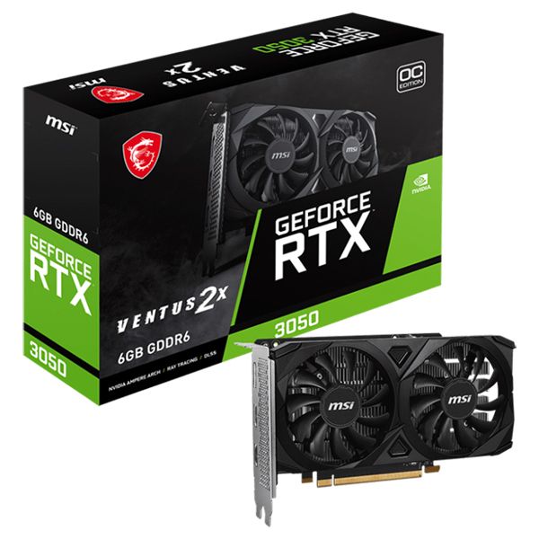 MSI GeForce RTX 3050 VENTUS 2X 6G OC Graphics Card