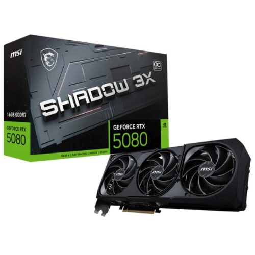 MSI GeForce RTX 5080 16G SHADOW 3X OC Graphics Card
