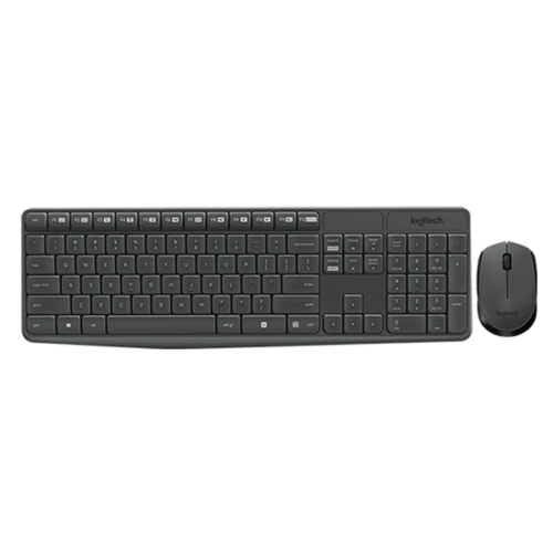 Logitech Wireless Combo MK235 Keyboard & Mouse – Gray