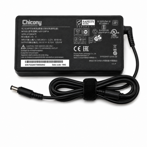 Chicony 120W Laptop Power Adapter 19.5V 6.15A 5.5×2.5mm Big Pin