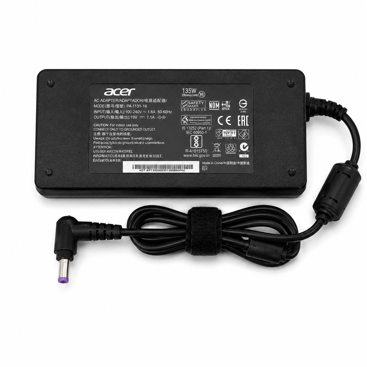 Acer 180W Laptop Power Adapter 19.5V 9.23A Purple Pin with Power Cable