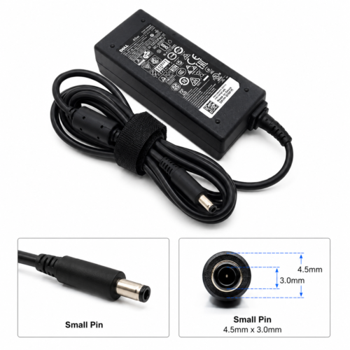 Dell 45W Laptop Power Adapter 19.5V 2.31A 4.5×3.0mm Small Pin with Power Cable