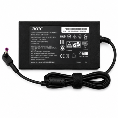 Acer 135W Laptop Power Adapter 19V 7.1A 5.5×2.5mm Purple Pin with Power Cable