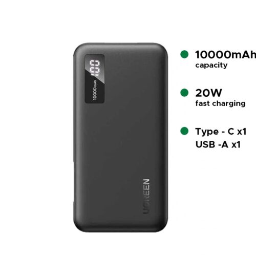 UGREEN 10000mAh fast charging power bank