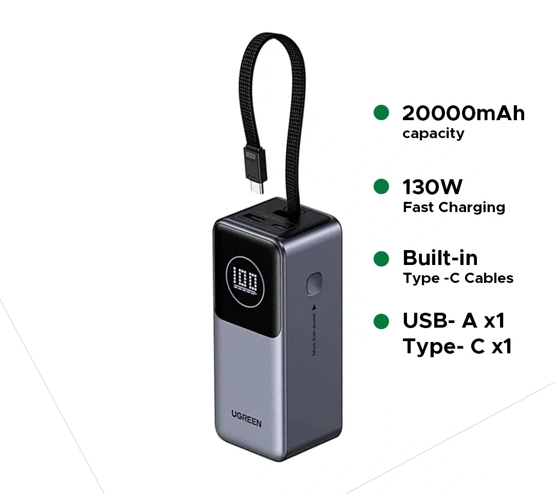 UGREEN 20000mAh 130W Nexode Power Bank PB723