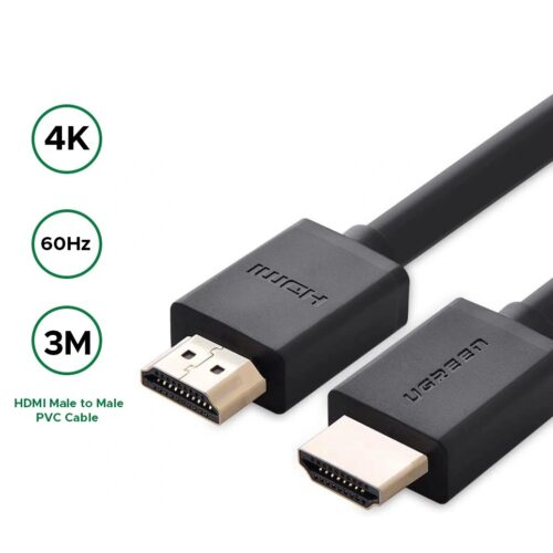 UGREEN 3 Meter 4K@60Hz HDMI Male to Male Cable HD104