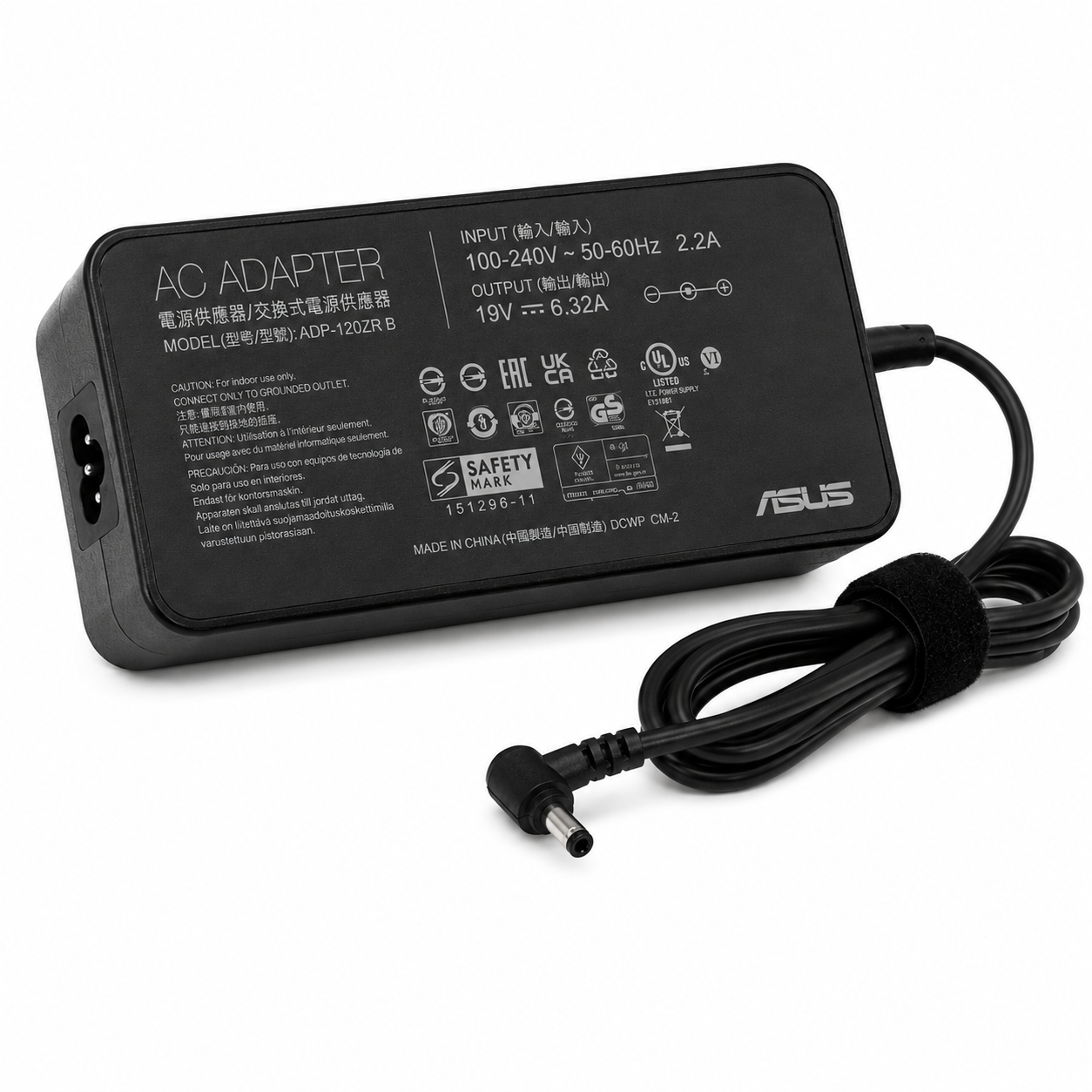 ASUS 120W Laptop Power Adapter 19V 6.32A 4.5×3.0mm with Power Cable
