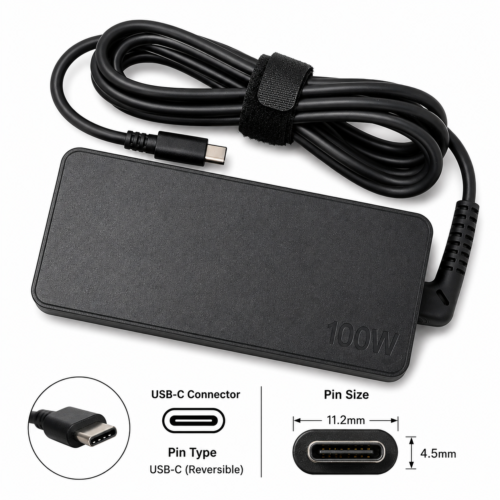 Lenovo 100W USB-C Laptop Power Adapter 20V 5A Type-C Charger