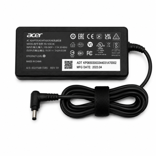 Acer 65W Laptop Power Adapter 19.5V 3.42A 1.7mm Big Pin with Power Cable