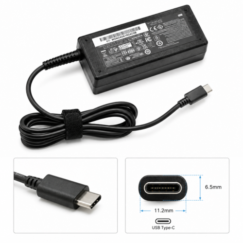 HP 65W Type-C Laptop Charger 20V 3.25A USB-C Power Adapter