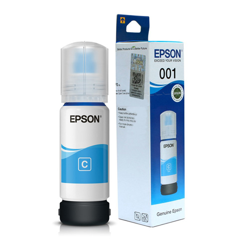 Epson 001 Cyan Ink Bottle 70ml T03Y200 for EcoTank Printers