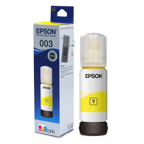 Epson 003 Yellow Ink Bottle 65ml T00V400 for EcoTank Printers