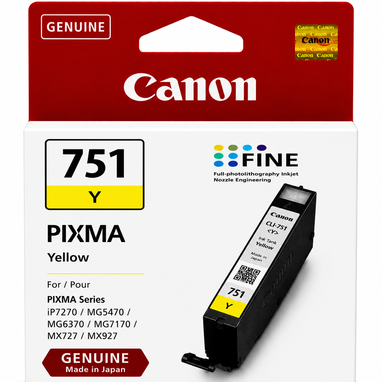 Canon CLI-751 Original Yellow Ink Cartridge