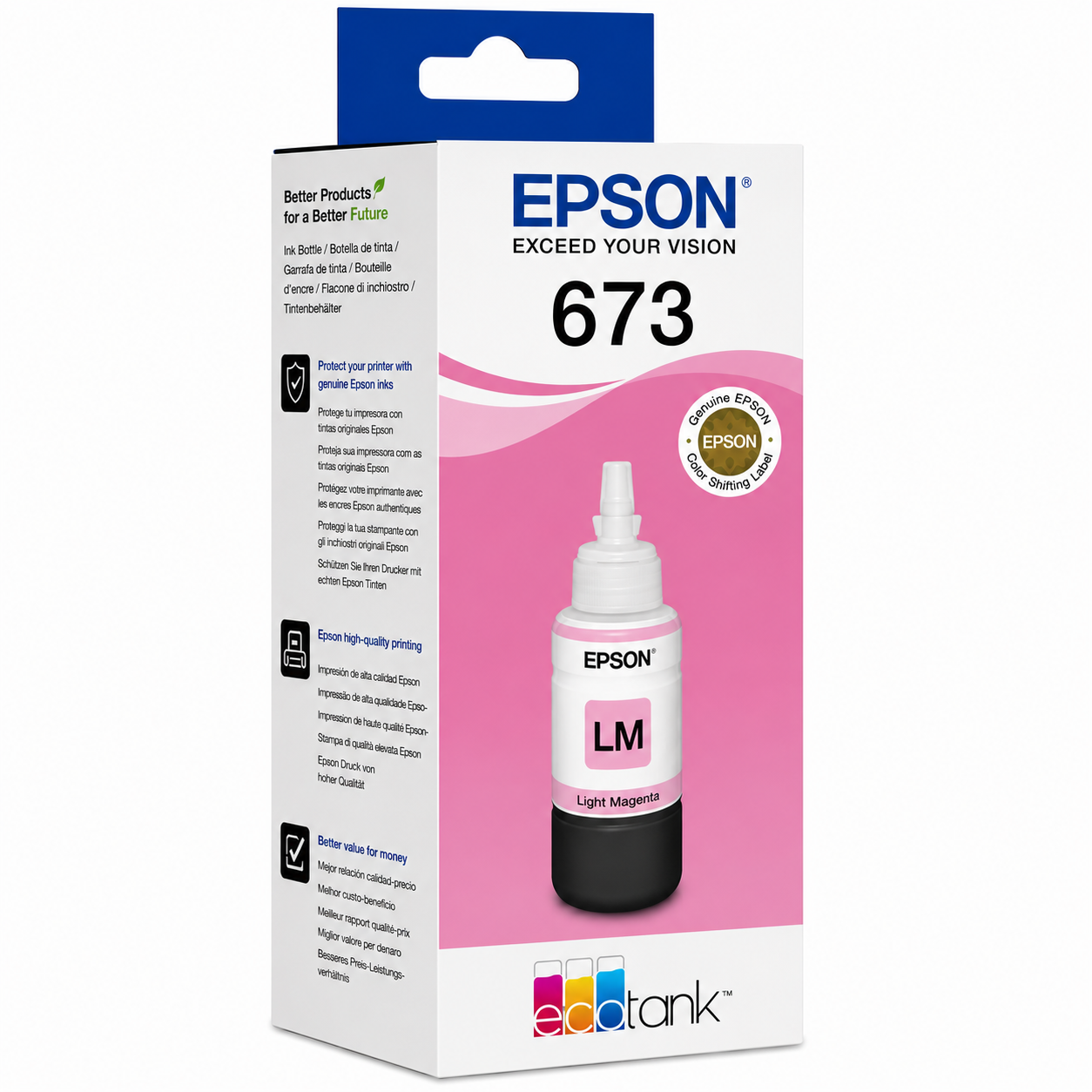 Epson 673 Light Magenta Ink Bottle (T6736) – Genuine Original - Image 2