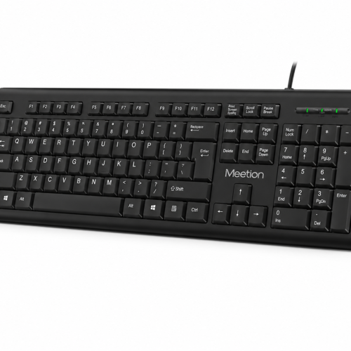 Meetion K100 Wired USB Keyboard Standard Computer Keyboard