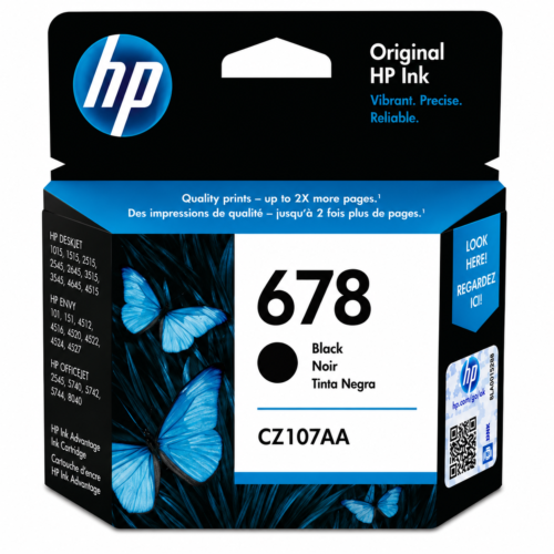 HP 678 Black Ink Advantage Cartridge (CZ107AA)