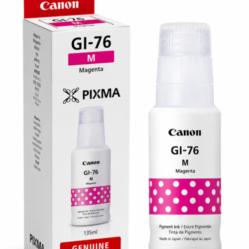 Canon GI-76 Magenta Pigment Ink Bottle (135ml) – Genuine Original for Canon PIXMA/MAXIFY GX Series