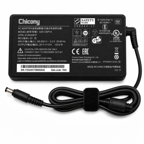 Chicony 150W Laptop Power Adapter 19.5V 7.7A 5.5×2.5mm Big Pin with Power Cable