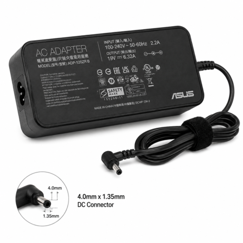 ASUS 120W Laptop Power Adapter 19V 6.32A 4.5×3.0mm with Power Cable