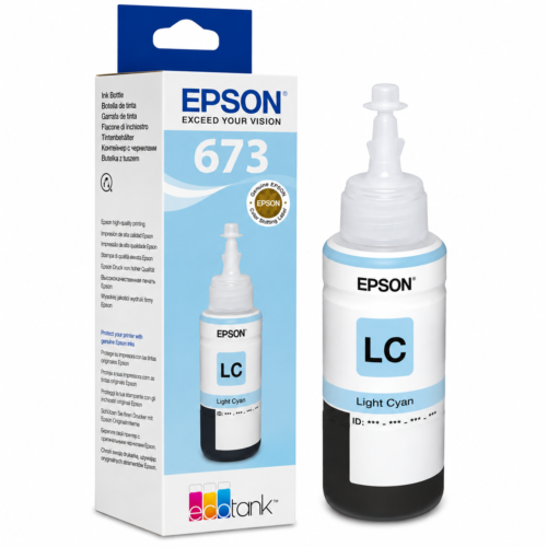 Epson 673 Light Cyan Ink Bottle (T6735) – Genuine Original