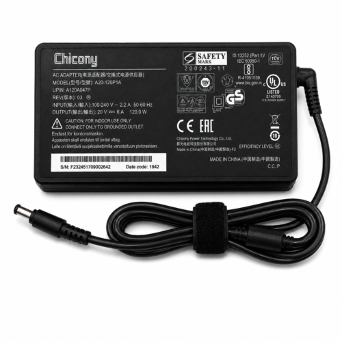 Chicony 135W Laptop Power Adapter 20V 6.92A 5.5×2.5mm Big Pin with Power Cable