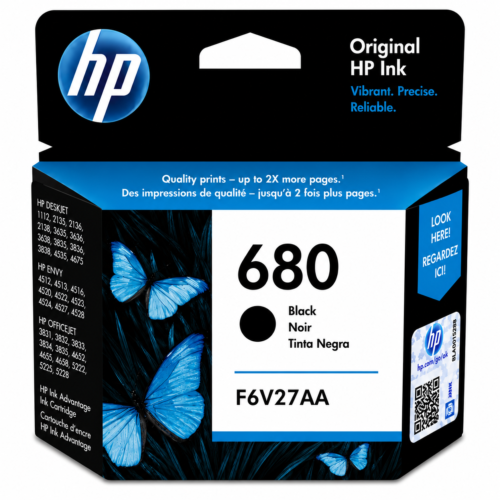 HP 680 Black Ink Advantage Cartridge (F6V27AA)