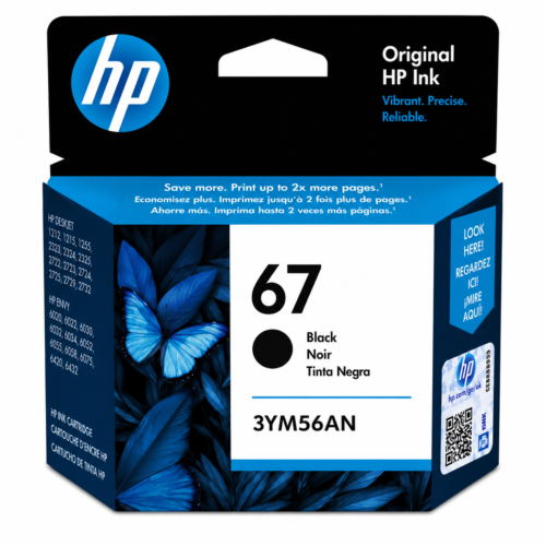 HP 67 Black Ink Cartridge (3YM56AN)
