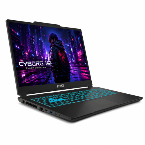 MSI Cyborg 15 Black Edition A13UDX Gaming Laptop with Intel Core i7-13620H and RTX 3050 6GB