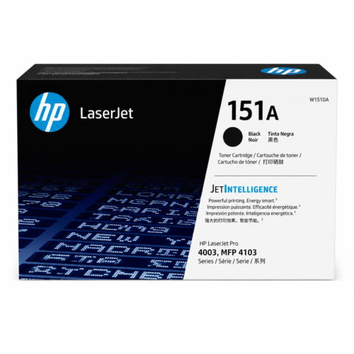 HP 151A Black Original LaserJet Toner Cartridge (W1510A) for HP LaserJet Pro 4003 & MFP 4103 Series