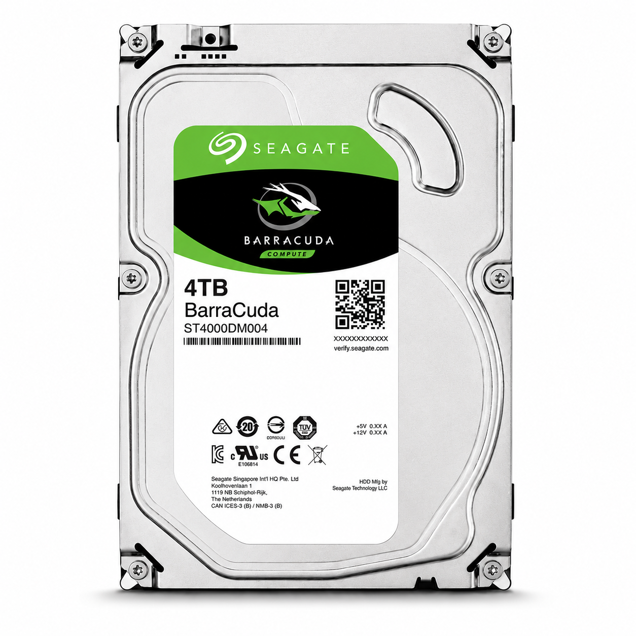 Seagate BarraCuda 4TB 5400RPM SATA 3.5" Internal Hard Drive