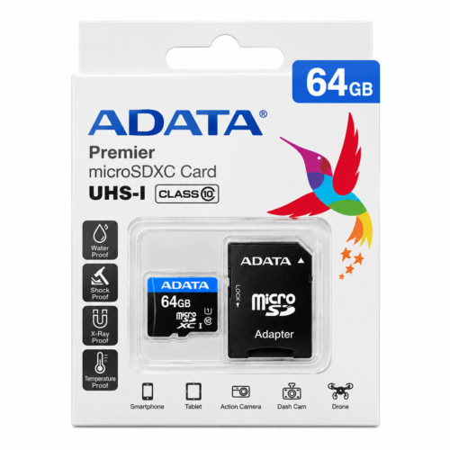 ADATA 64GB microSD Memory Card
