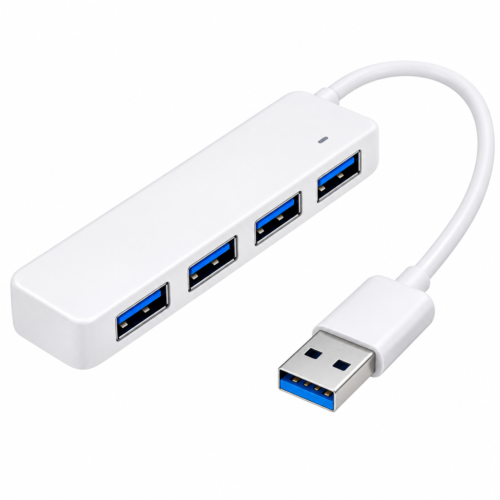 4 Port USB 3.0 Hub Slim Portable USB Hub Extension