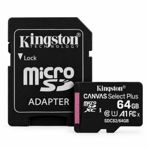 Kingston 64GB Canvas Select Plus microSD Memory Card